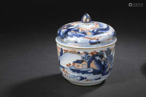 Pot couvert en porcelaine Imari chinois Chine, XVI...;