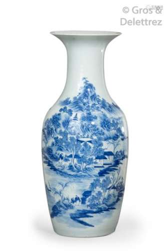 Chine, fin XIXe siècle\t \nGrand vase balustre en po…