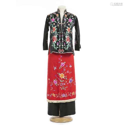 Chinese embroidered suit