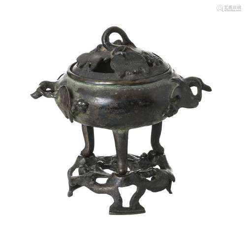 Chinese bronze censer, Minguo