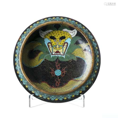 Cloisonne Dragon Bowl