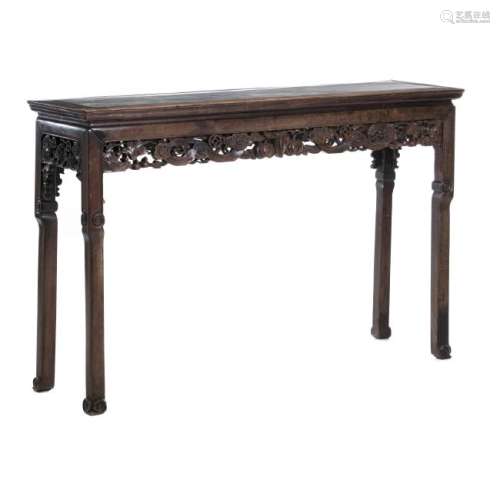 Chinese altar table with marble