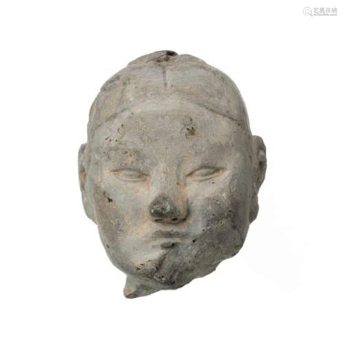 Terracotta head, Han