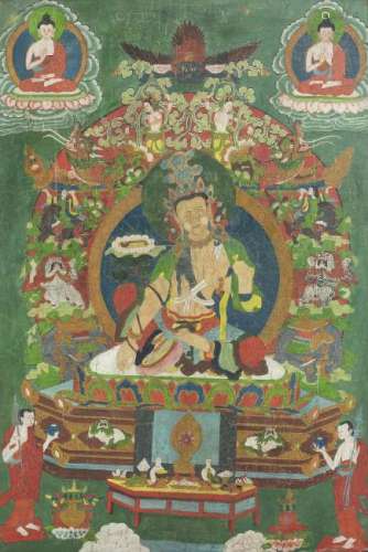 Large Tibetan Thangka, 17thC