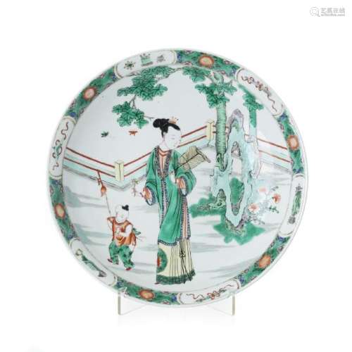 Plate in Chinese porcelain, Guangxu