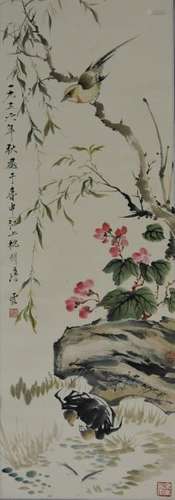 TANG YUN  唐云  花鸟  纸