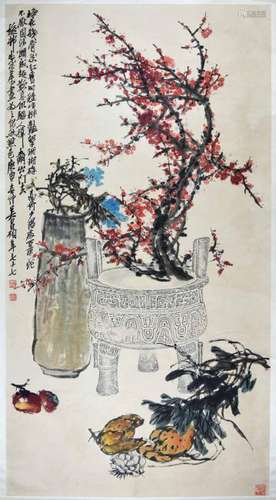 WU CHANG SHUO  吴昌硕  花