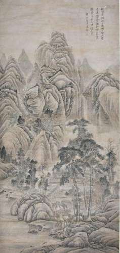 HUANG DING  黄鼎  山水  纸