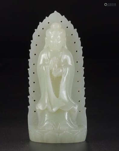 A HETIAN JADE GUANYIN