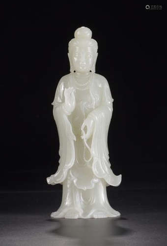 A HETIAN JADE GUANYIN