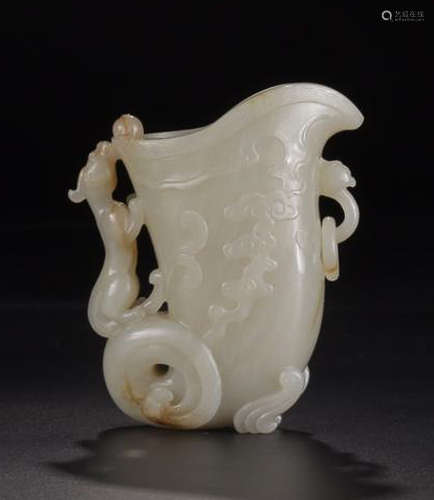 A HETIAN JADE CUP