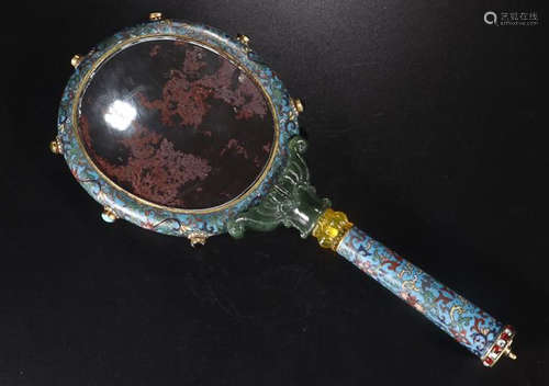 A CLOISONE LONG HANDLE MIRROR