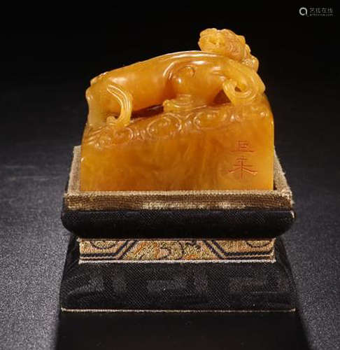 A JULAI MARK TIANHUANG TIGER SQUARE SEAL