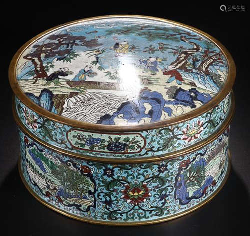 A QIANLONG MARK CLOISNNE BOX