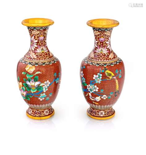 Pair of small vases