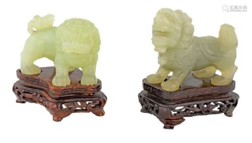 Two jade sculptures