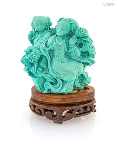 Small  turquoise sculpture