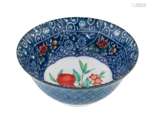 Polychrome porcelain bowl