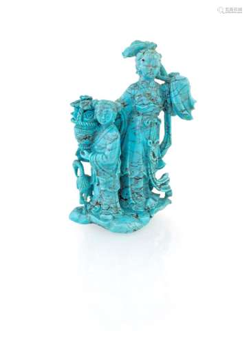 Small  turquoise sculpture