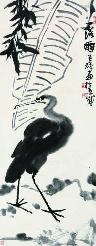 李苦禅（1899～1983） 鸬鹚 立轴 纸本