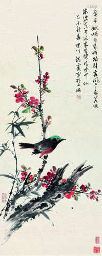 周炼霞（1908～2000） 花鸟 立轴 纸本