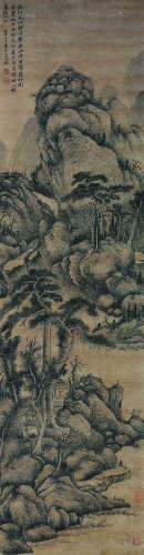 吴历（1632～1718） 1702年作 山水 立轴 纸本