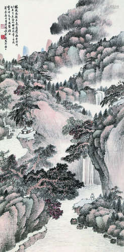 谈云观（1909～2001） 山水 立轴 纸本