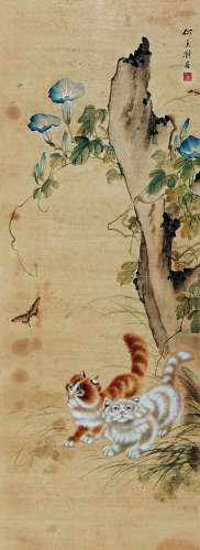 何香凝（1878～1972） 猫 立轴 纸本