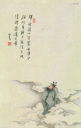 溥儒（1896～1963） 云端钟馗 立轴 纸本