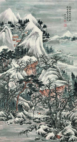 吴琴木（1894～1953） 山水 立轴 纸本