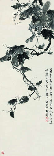 胡汀鹭（1884～1943） 花卉 立轴 纸本