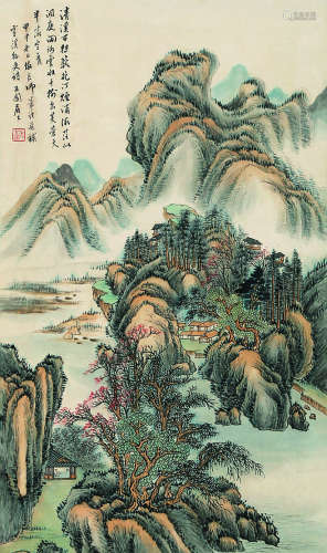 张石园（1898～1959） 山水 镜片 纸本