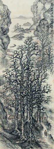 胡铁梅（1848～1899） 山水 立轴 纸本