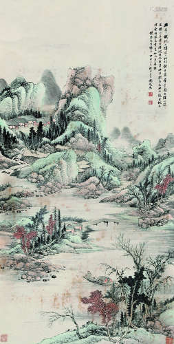 冯超然（1882～1954） 山水 立轴 纸本