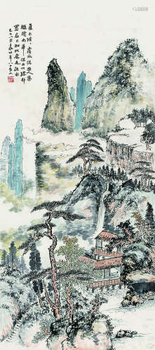 沈子丞（1904～1996） 山水 立轴 纸本