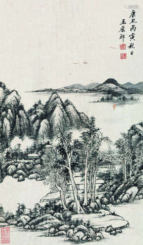 王原祁（1642～1715） 山水 镜片 纸本