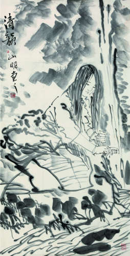 吴山明（1941～） 清韵 单片 纸本