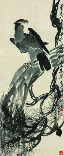 齐白石（1864～1957） 松鹰 立轴 纸本