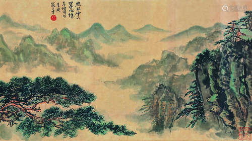 俞子才（1915～1992） 山水 镜片 纸本