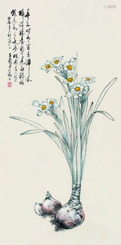 徐子鹤（1916～1999） 水仙 立轴 纸本