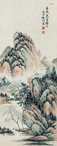 启功（1912～2005） 山水 镜片 纸本