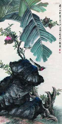 江寒汀（1903～1963） 花鸟 立轴 纸本