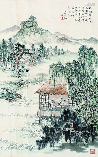 沈子丞（1904～1996） 山水 立轴 纸本