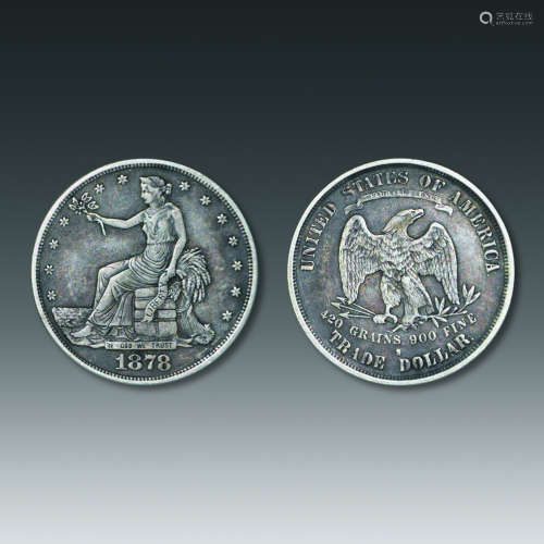1878坐洋币