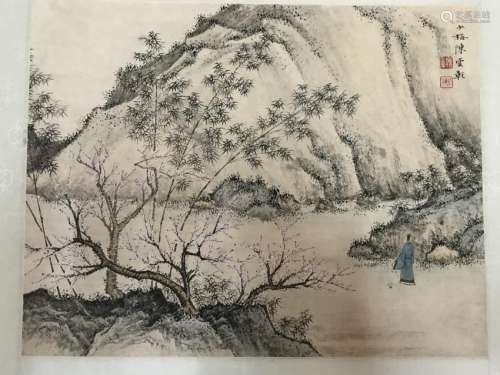 CHEN SHAO MEI  (1909-1954)MOUNTED FOR FRAMING COLOR ON