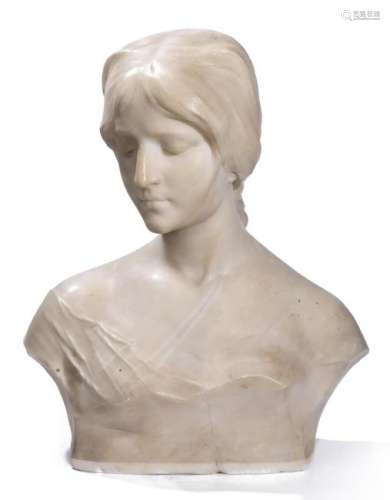 Dante Zoi (XIXe-Xxe) Buste de femme