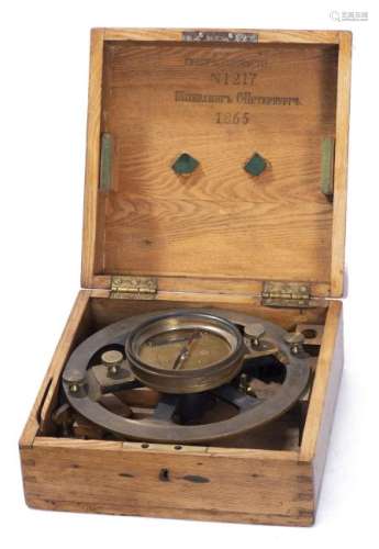 Instrument de géomètre St Petersbourg 1865