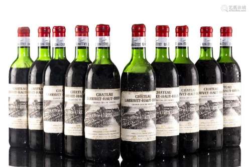 Château Larrivet-Haut-Brion 1970 10 bouteilles