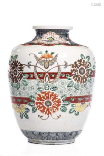 Grande jarre en porcelaine Arita imari époqe Meiji