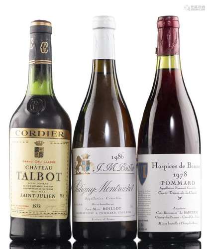 Château Talbot 1978 1 bouteille & Puligny-Montrachet